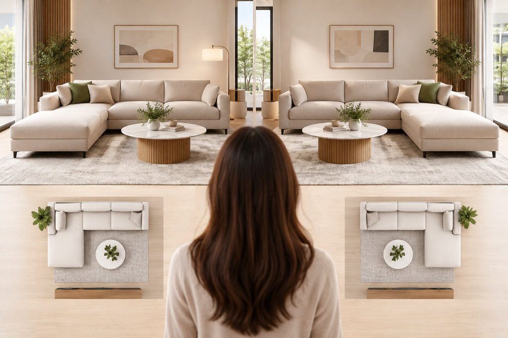 Cách xác định sofa góc trái hay phải không bị nhầm