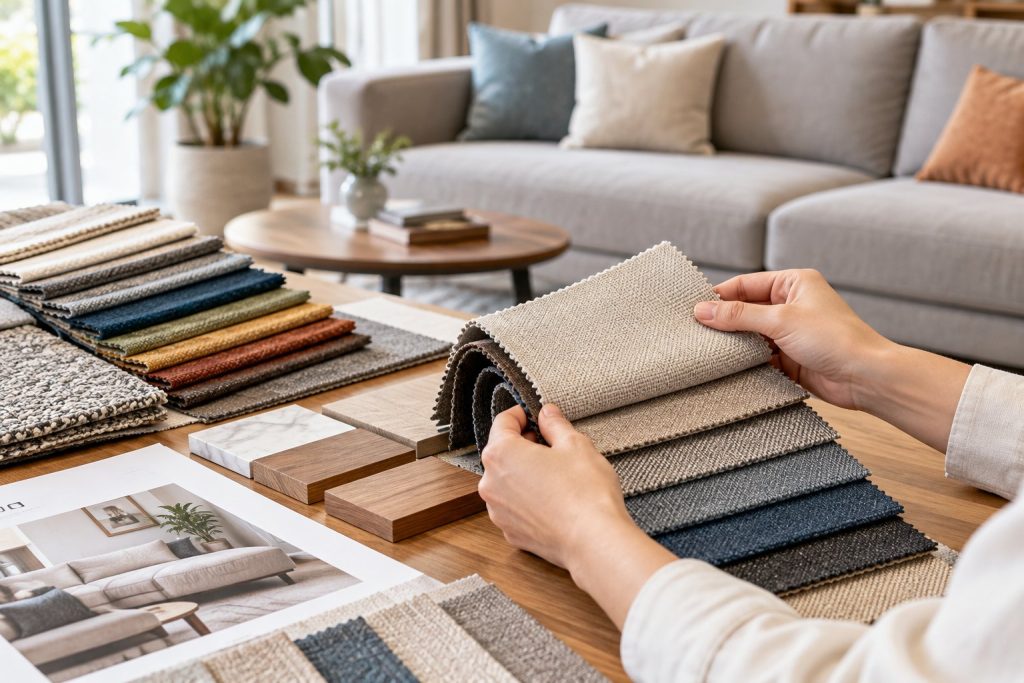 Cách đọc mẫu vải bọc sofa: 9 thông tin cần xem