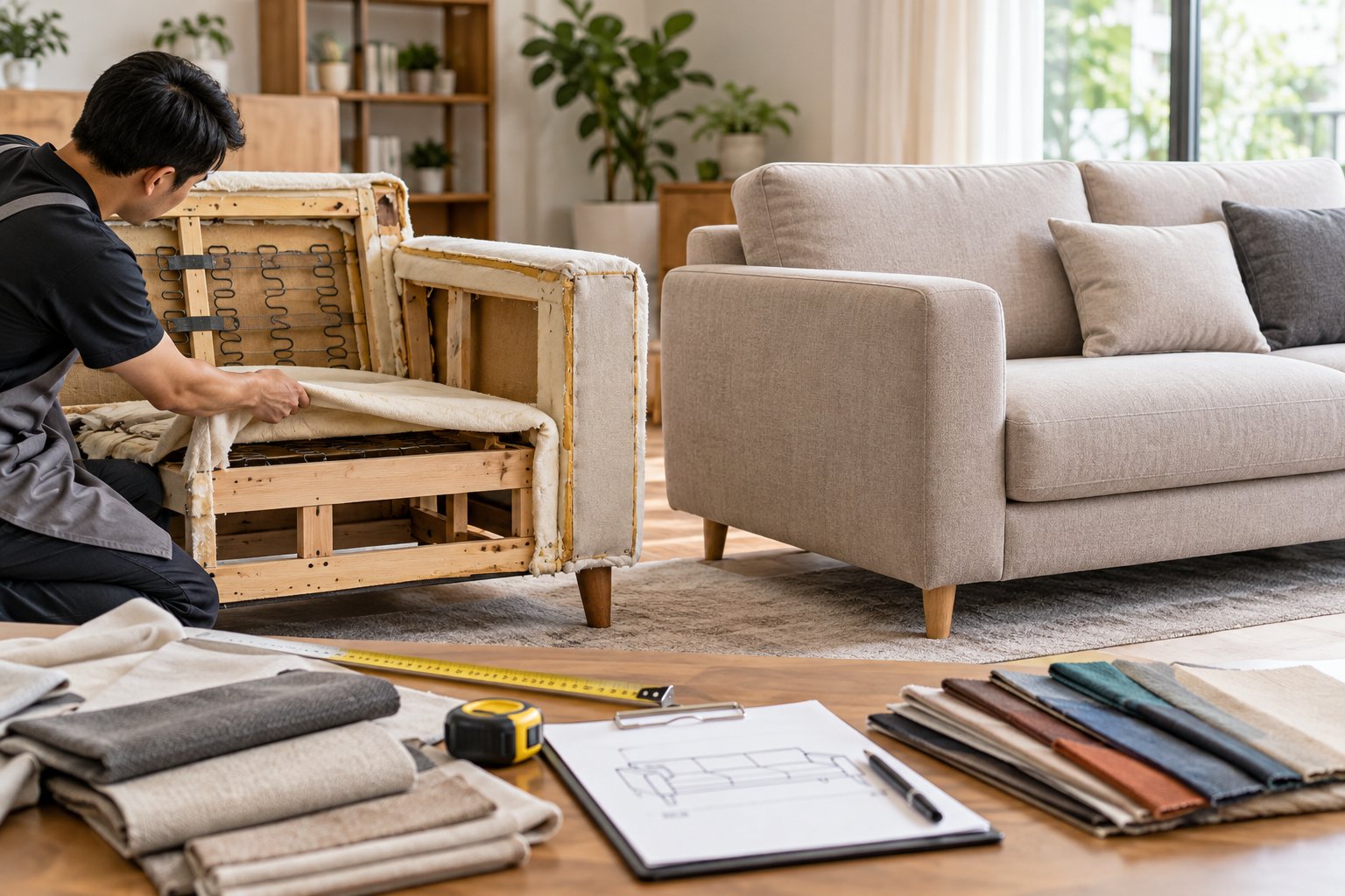 Bọc lại sofa có giữ form ghế cũ không?