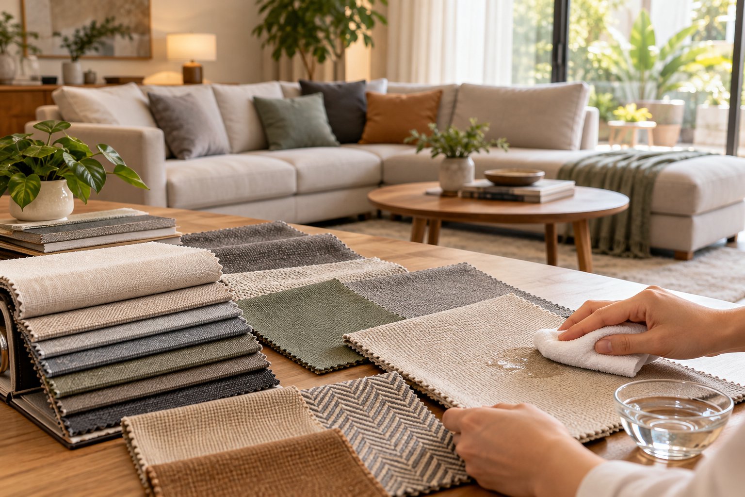 Vải sofa ít lộ vết bẩn: Cách chọn màu và bề mặt