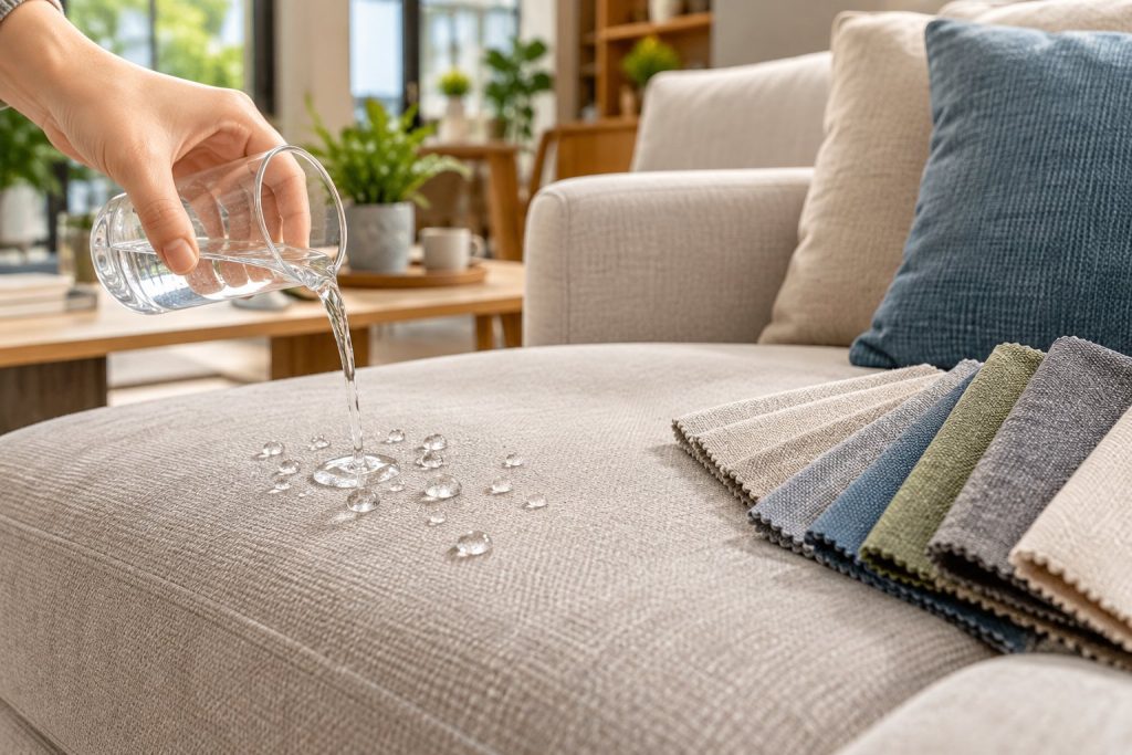 Vải chống thấm bọc sofa: hiểu đúng trước khi chọn