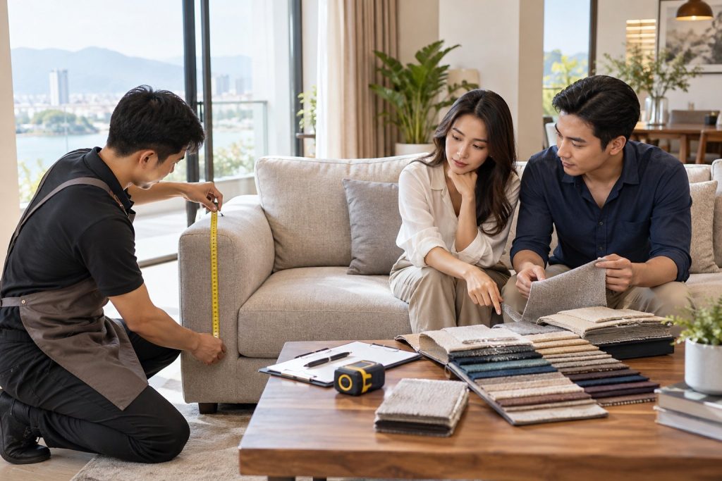 Chi phí bọc lại ghế sofa Đà Nẵng tính thế nào?