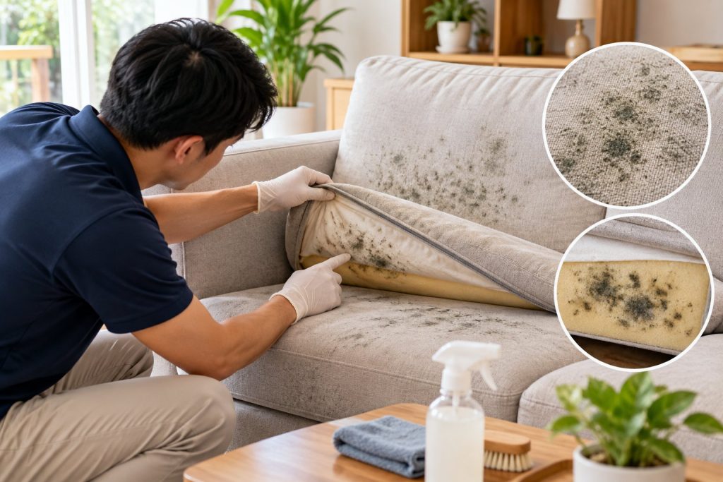 Sofa bị mốc xử lý thế nào? Cách kiểm tra đúng
