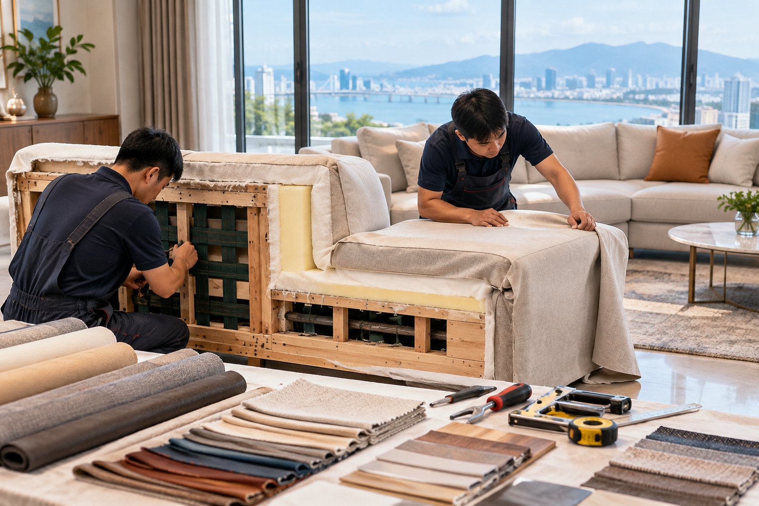 Bọc lại sofa mất bao lâu? Các yếu tố quyết định