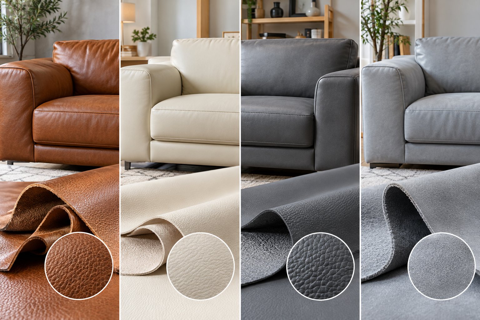 Ảnh minh hoạ: Cách phân biệt các loại da bọc sofa chính xác