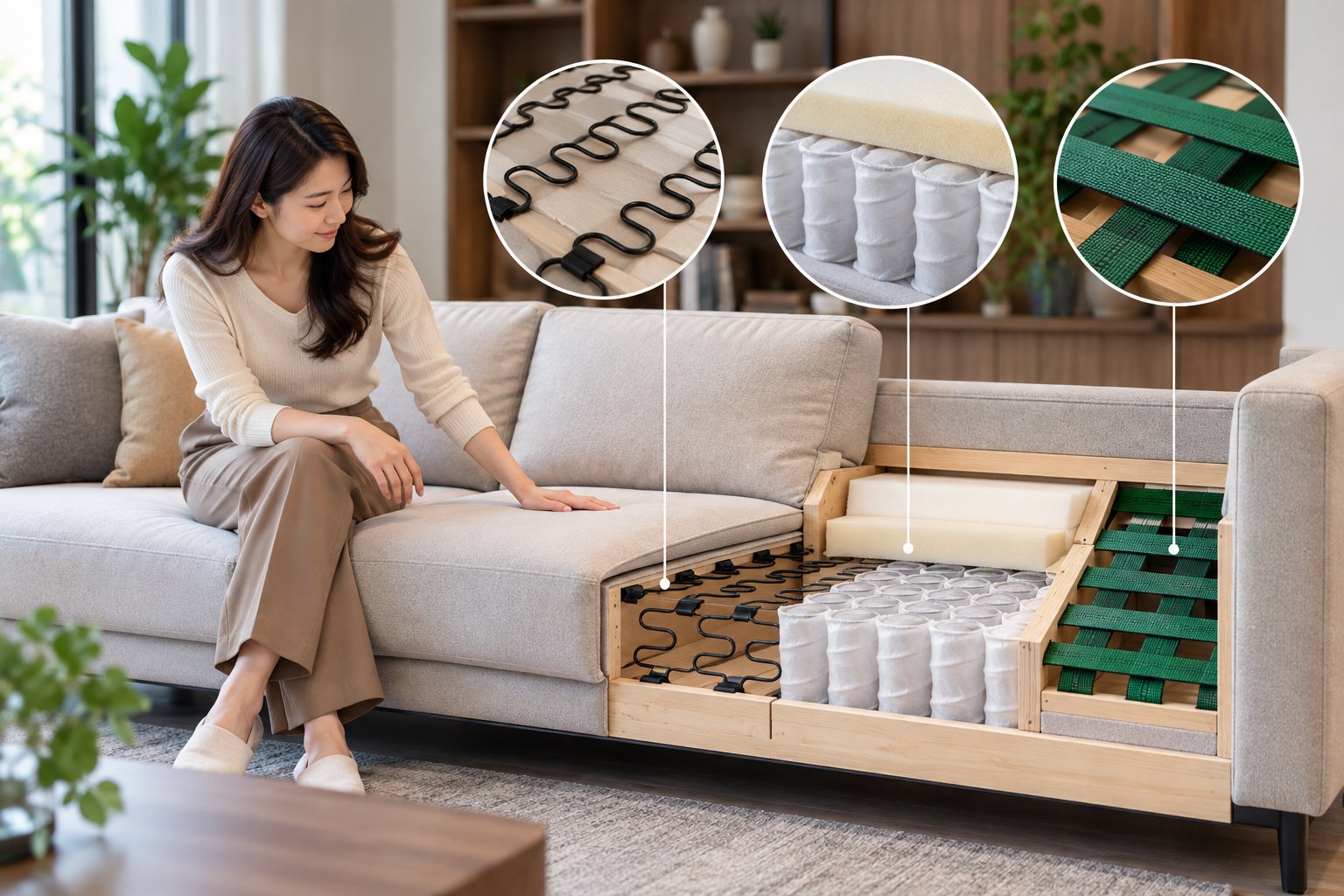 Ảnh minh hoạ: Các loại lò xo sofa: Cách nhận biết và kiểm tra