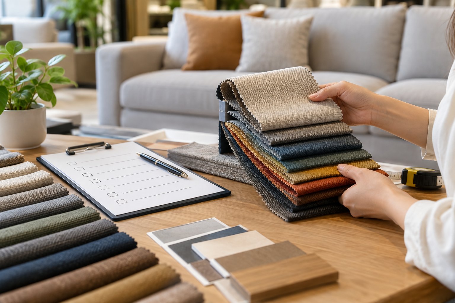Ảnh minh hoạ: Cách đọc mẫu vải bọc sofa: 9 thông tin cần xem