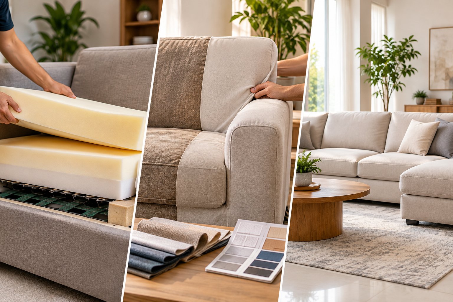 Ảnh minh hoạ: Khi nào cần thay mút ghế sofa? Dấu hiệu nhận biết