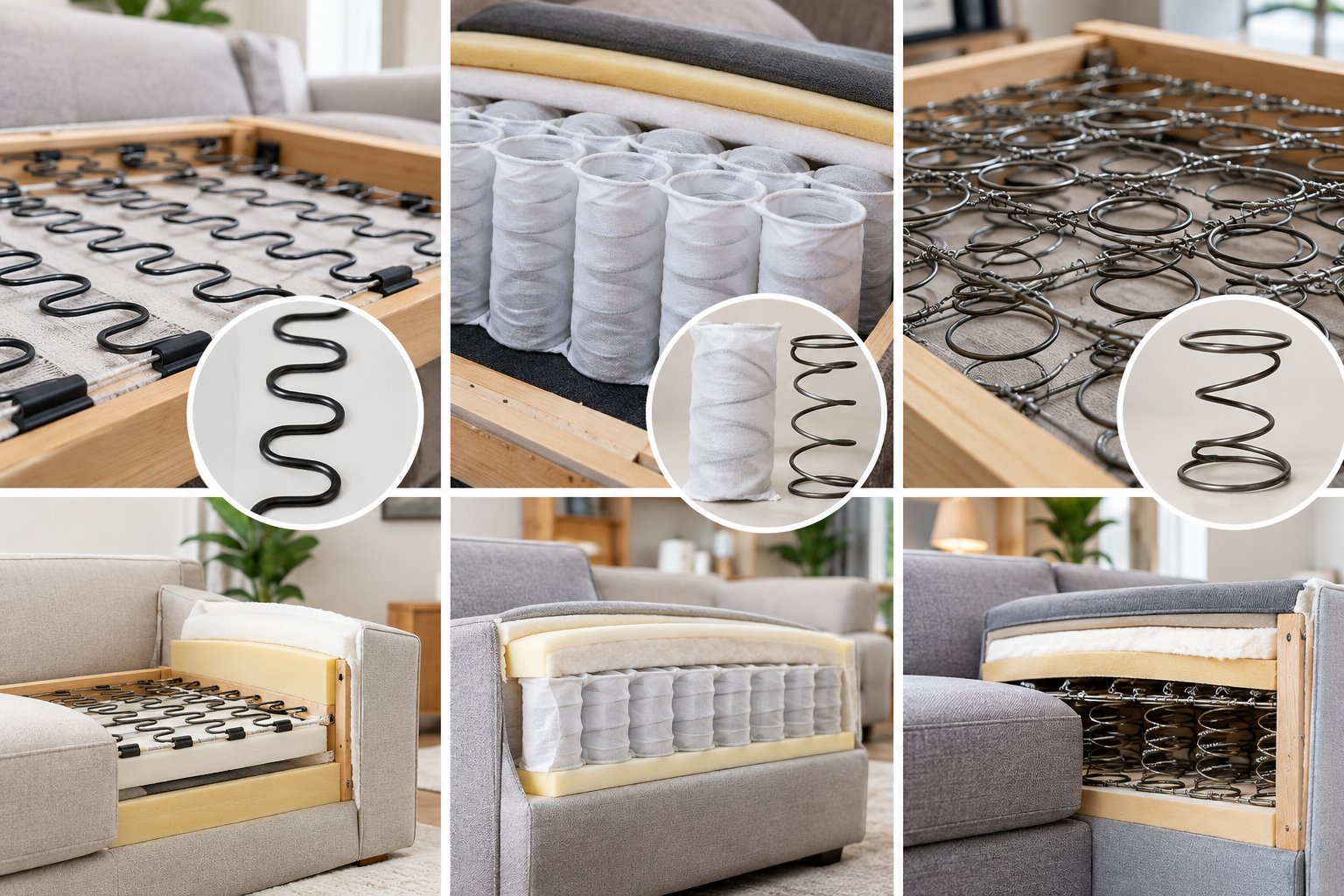 Ảnh minh hoạ: Các loại lò xo sofa: Cách nhận biết và kiểm tra