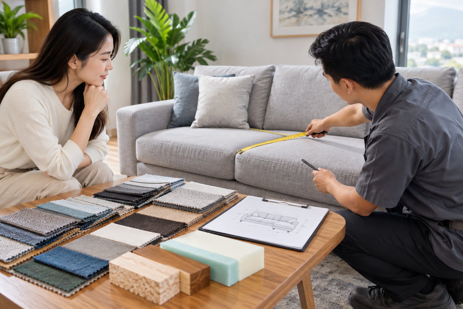 Ảnh minh hoạ: Chi phí bọc lại ghế sofa Đà Nẵng tính thế nào?