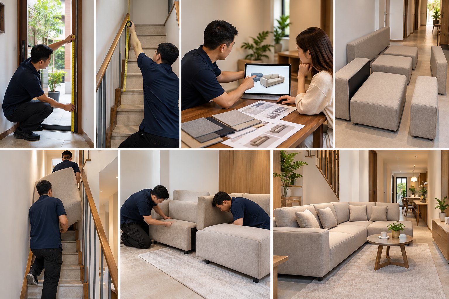Ảnh minh hoạ: Sofa cho lối vào hẹp: Giải pháp đặt làm phù hợp