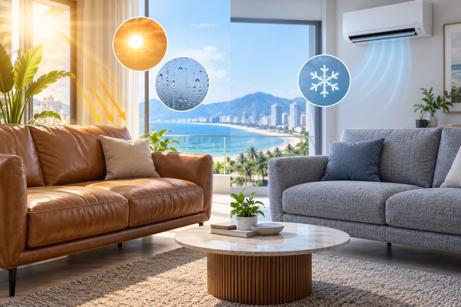 Ảnh minh hoạ: Sofa da hay sofa nỉ ở Đà Nẵng: Chọn loại nào?