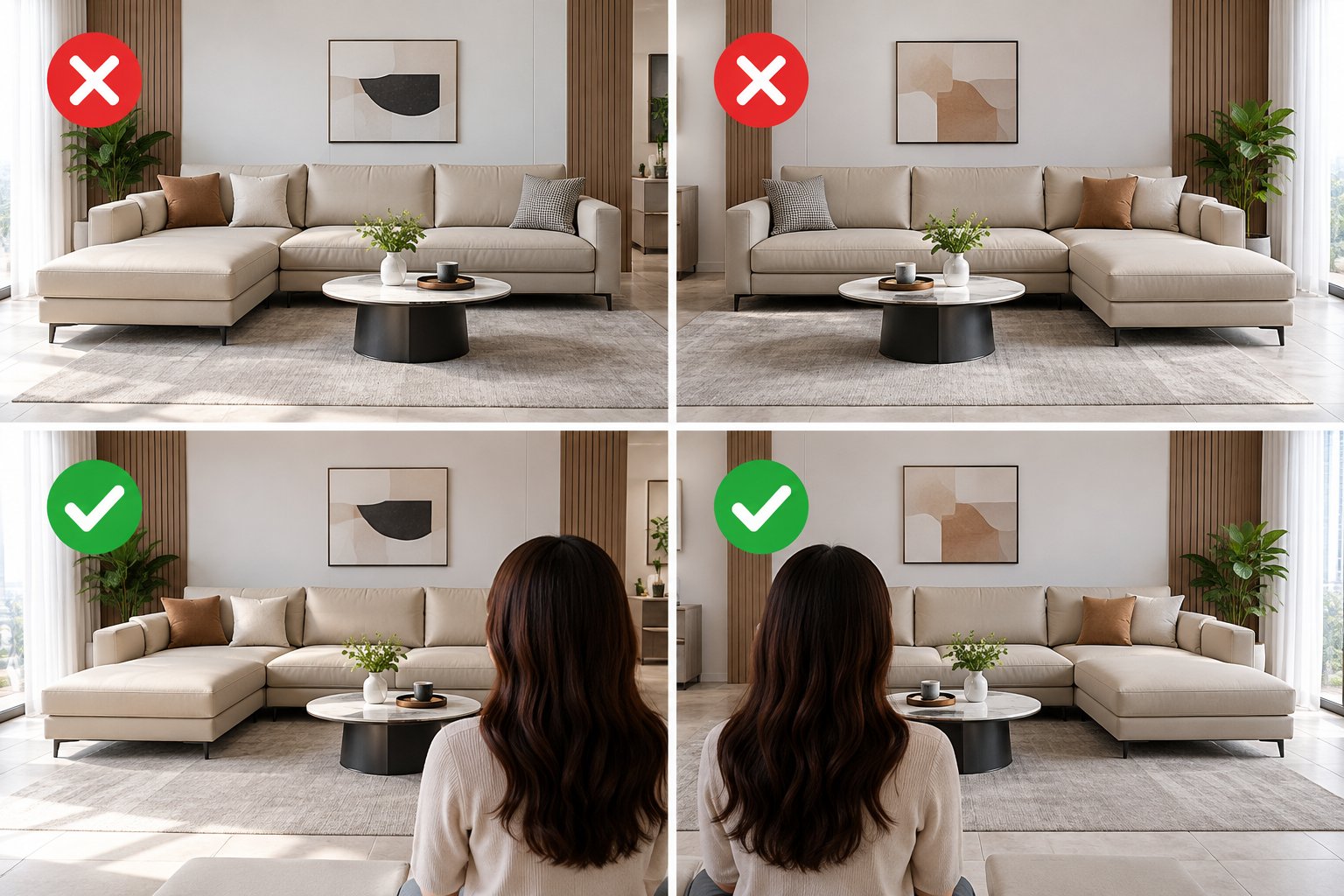 Ảnh minh hoạ: Cách xác định sofa góc trái hay phải không bị nhầm