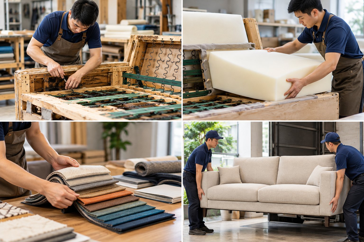 Ảnh minh hoạ: Bọc lại sofa mất bao lâu? Các yếu tố quyết định