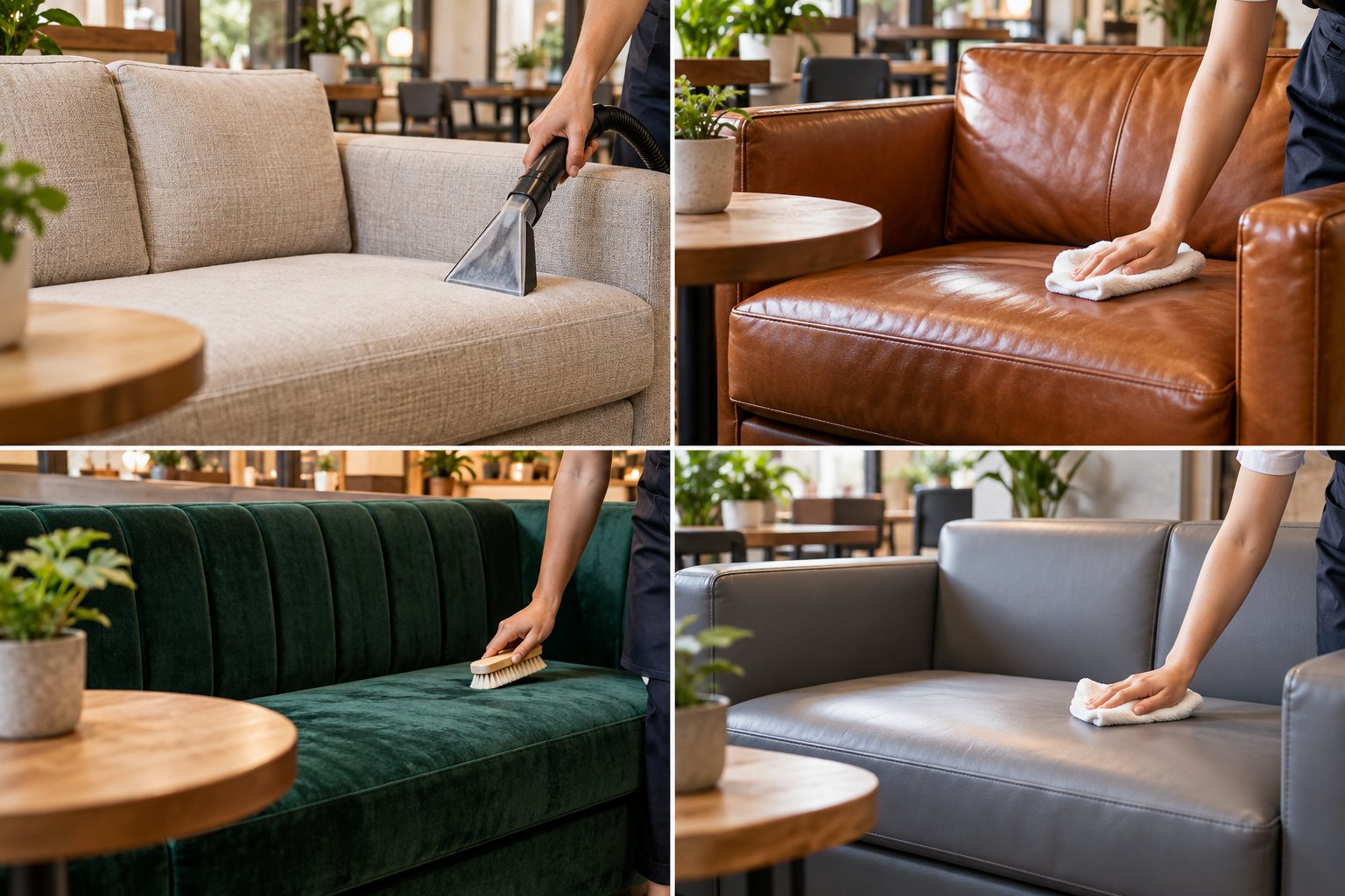 Ảnh minh hoạ: Vệ sinh sofa quán cà phê: Lập lịch theo thực tế