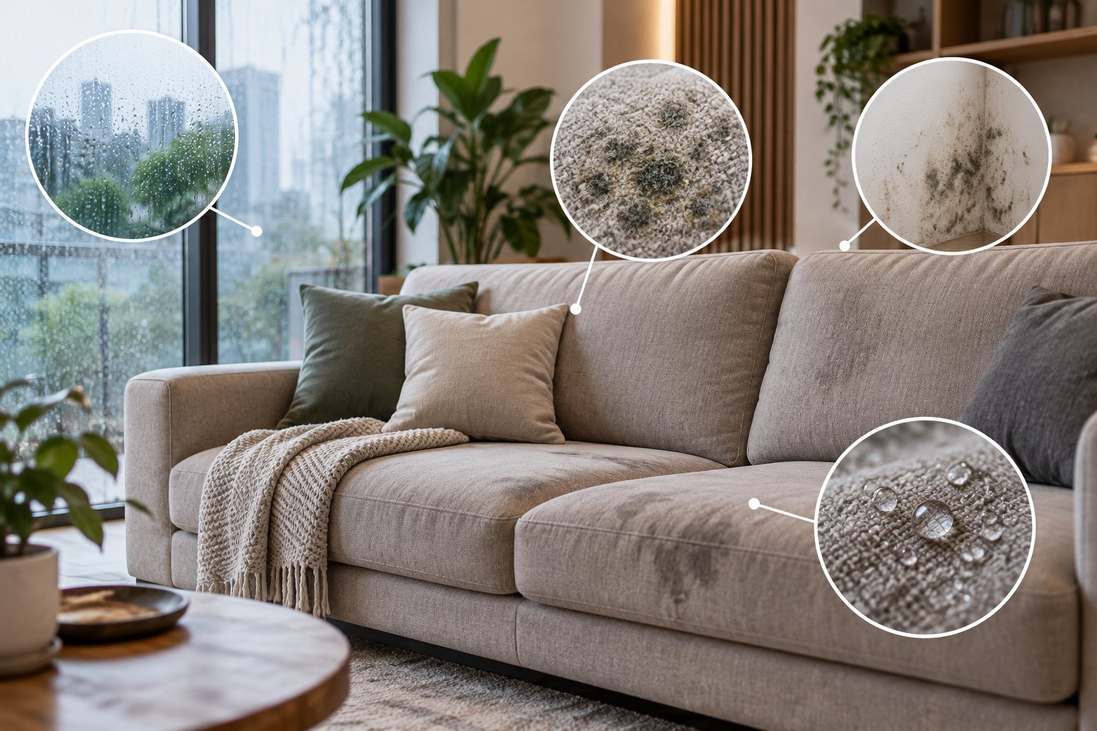 Ảnh minh hoạ: Sofa nỉ cho nhà có độ ẩm cao: Cách chọn và giữ khô