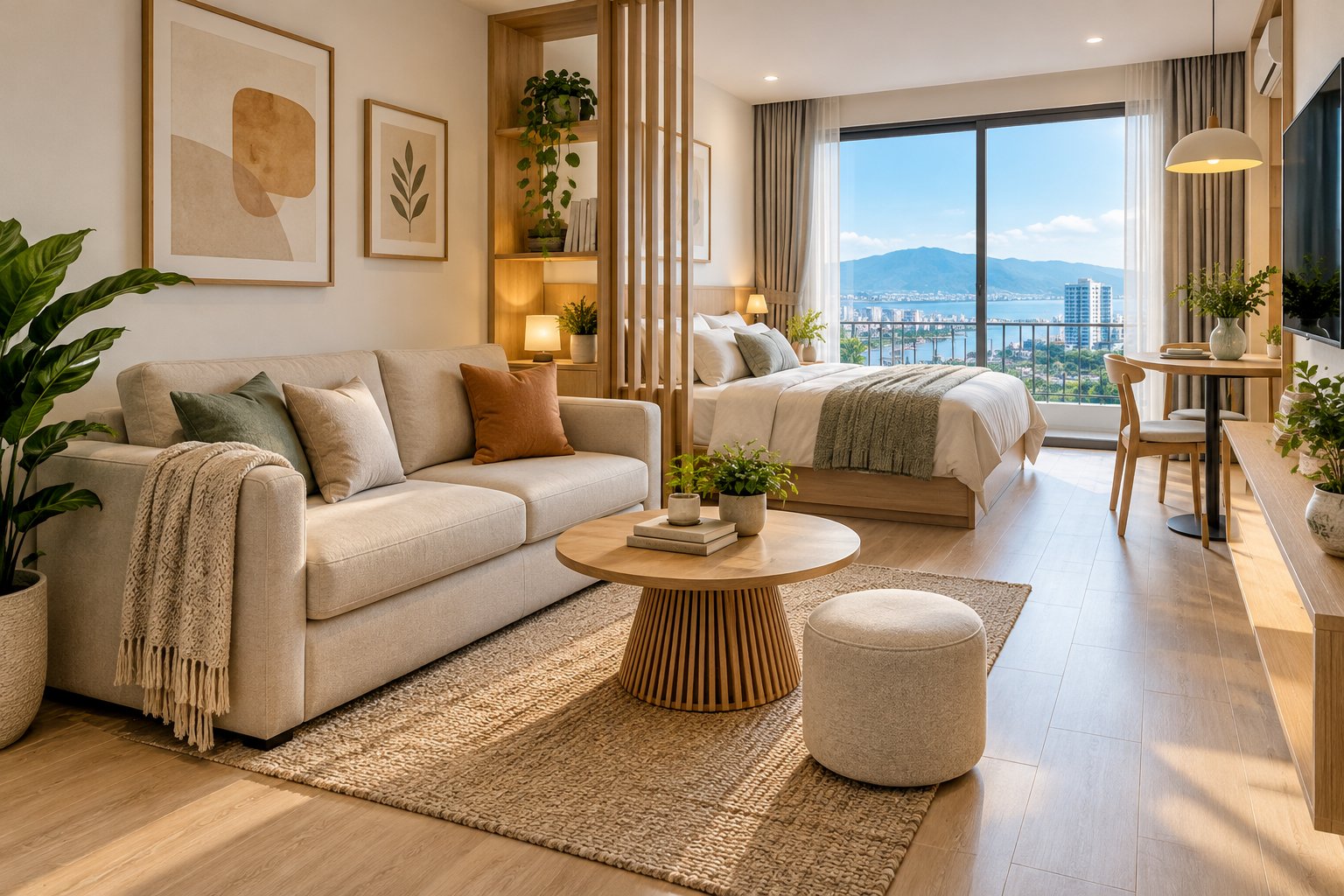Ảnh minh hoạ: Sofa cho căn hộ studio: Chọn kiểu, đo đúng chỗ